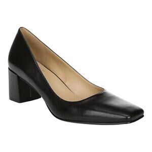 Naturalizer Women's Karina Leather Square Toe Pumps Black Size 10